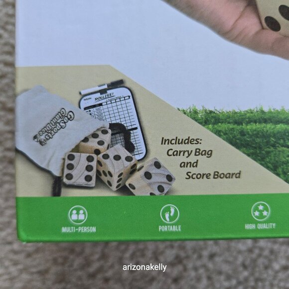 NIB Giant Wooden Dice - Picture 5 of 5